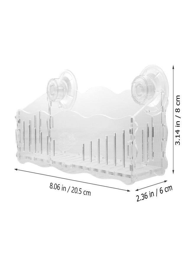 POPETPOP Acrylic Aquarium Plant Cup Space-Saving Suction Cup Design Fish Tank Planter - Image 4